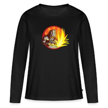 Schweißer bei der Arbeit - Lustiges EisenschweißarbeiterGeschenk - Frauen Premium Bio Langarmshirt - Schwarz - Vorne - Julia (174cm)