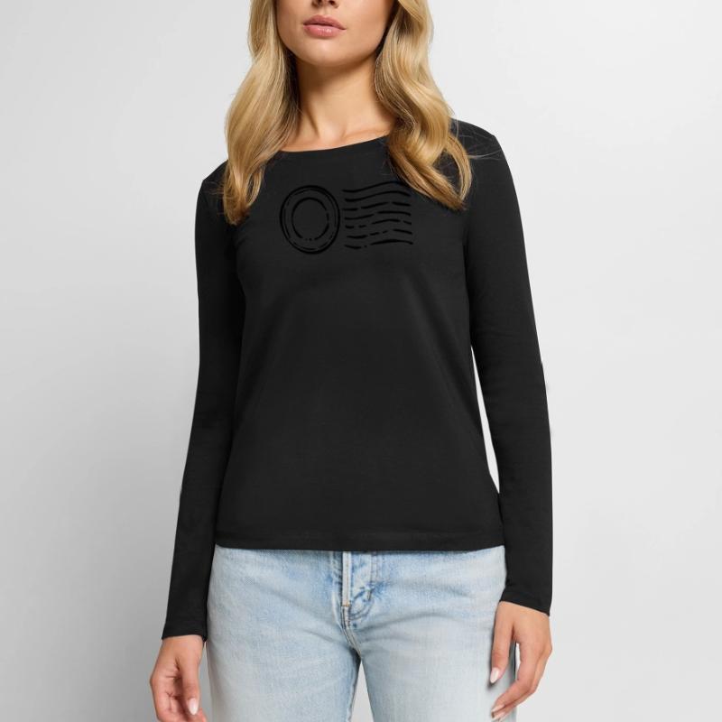 Postmark post stamp Cachet de la poste Women's Premium Organic Long Sleeve Shirt