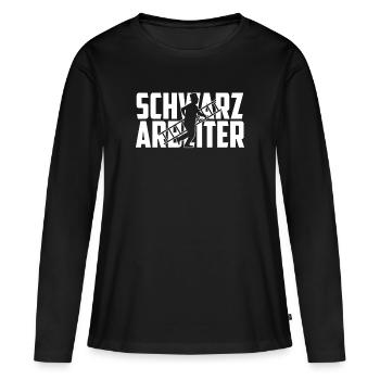 Schornsteinfeger - Frauen Premium Bio Langarmshirt - Schwarz - Vorne - Julia (174cm)