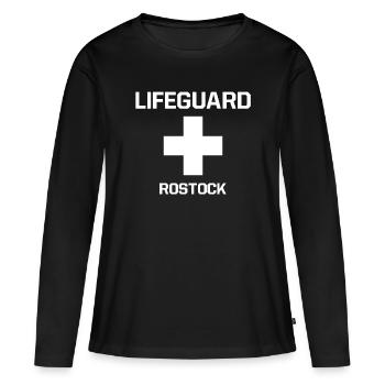 Nageur-secouriste Rostock - T-shirt manches longues Premium bio Femme - noir - Devant - Julia (174cm)