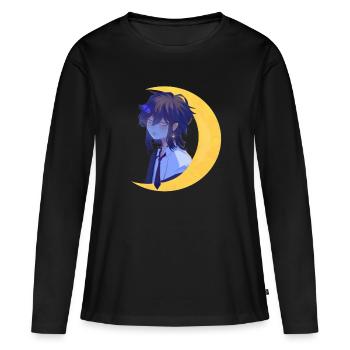 gothiccontest2023 Gothic Aesthetic Girl - Frauen Premium Bio Langarmshirt - Schwarz - Vorne - Julia (174cm)