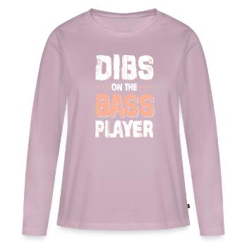 bass bass player - Women's Premium Organic Long Sleeve Shirt - dusky pink - Front - Julia (174cm)