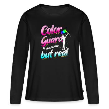 Color Guard Magic Gymnastics Dance - Women's Premium Organic Long Sleeve Shirt - black - Front - Julia (174cm)