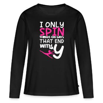 Color Guard Gymnastique Danse - T-shirt manches longues Premium bio Femme - noir - Devant - Julia (174cm)