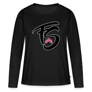 Style frais - T-shirt manches longues Premium bio Femme - noir - Devant - Julia (174cm)