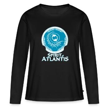 Dauphins - T-shirt manches longues Premium bio Femme - noir - Devant - Julia (174cm)