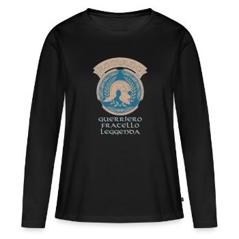 SPQR Légionnaire romain - T-shirt manches longues Premium bio Femme - noir - Devant - Julia (174cm)