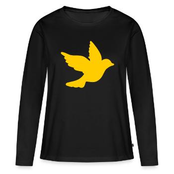 Ukraine - Frauen Premium Bio Langarmshirt - Schwarz - Vorne - Julia (174cm)