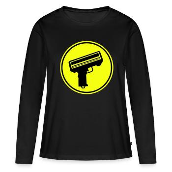 Weapon Money Rain - Women's Premium Organic Long Sleeve Shirt - black - Front - Julia (174cm)