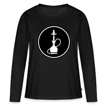 Bong Fumer - T-shirt manches longues Premium bio Femme - noir - Devant - Julia (174cm)
