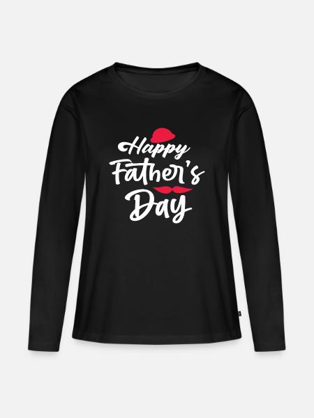 Isänpäivä - Premium økologisk langærmet T-shirt til kvinder - sort