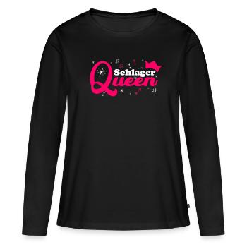 Schlager Queen Schlagerparty Tenue Schlagerabend - T-shirt manches longues Premium bio Femme - noir - Devant - Julia (174cm)