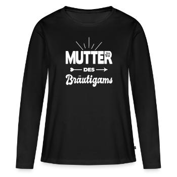 Mutter Des Bräutigams Hochzeit Heirat Kostüm - Frauen Premium Bio Langarmshirt - Schwarz - Vorne - Julia (174cm)