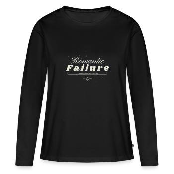Romantic Failure Anti Valentine - Frauen Premium Bio Langarmshirt - Schwarz - Vorne - Julia (174cm)