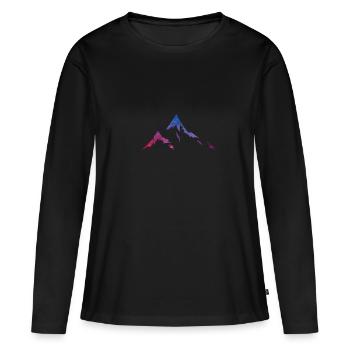 Alpen - Frauen Premium Bio Langarmshirt - Schwarz - Vorne - Julia (174cm)