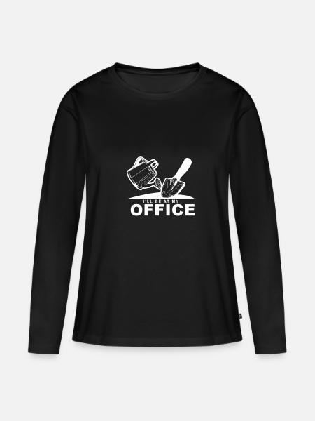 Gartenarbeit - Frauen Premium Bio Langarmshirt - Schwarz