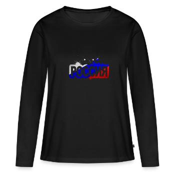 Russia - Women's Premium Organic Long Sleeve Shirt - black - Front - Julia (174cm)