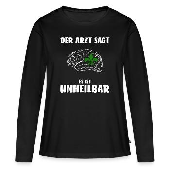 Scouts incurables cadeau drôle - T-shirt manches longues Premium bio Femme - noir - Devant - Julia (174cm)