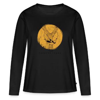 Forever Young Slingshot Hammock Moon impression - T-shirt manches longues Premium bio Femme - noir - Devant - Julia (174cm)