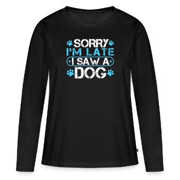 Shirt For Pet Lover - Women's Premium Organic Long Sleeve Shirt - black - Front - Julia (174cm)