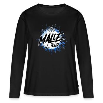 malle tour klecks - Frauen Premium Bio Langarmshirt - Schwarz - Vorne - Julia (174cm)