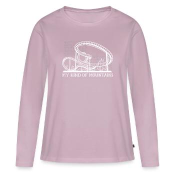 Roller Coaster Amusement Park - Women's Premium Organic Long Sleeve Shirt - dusky pink - Front - Julia (174cm)