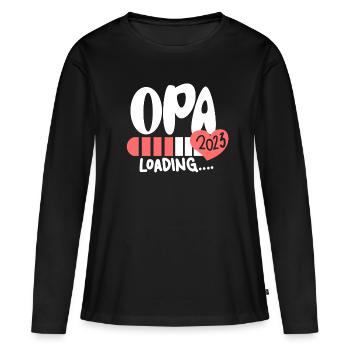 Opa 2023 - Opa werden - Bald Opa - Frauen Premium Bio Langarmshirt - Schwarz - Vorne - Julia (174cm)