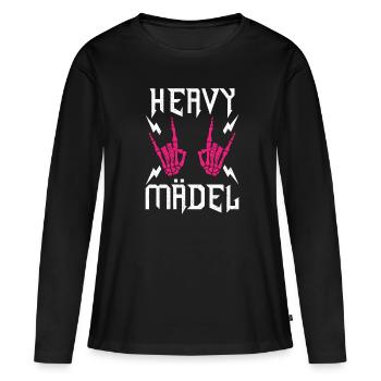 Festival de Heavy Metal Musique Rock - T-shirt manches longues Premium bio Femme - noir - Devant - Julia (174cm)