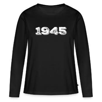 Birthday Gift 1945 - 1945 - Women's Premium Organic Long Sleeve Shirt - black - Front - Julia (174cm)