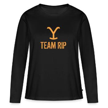 Mannschaft Rip Yellowstone - Frauen Premium Bio Langarmshirt - Schwarz - Vorne - Julia (174cm)