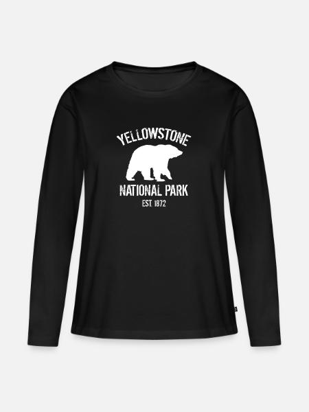 Yellowstone Dutton Ranch - Frauen Premium Bio Langarmshirt - Schwarz
