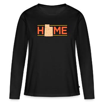 Cadeau de maison dans l’Utah - T-shirt manches longues Premium bio Femme - noir - Devant - Julia (174cm)