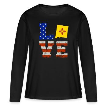 Cher cadeau du Nouveau-Mexique - T-shirt manches longues Premium bio Femme - noir - Devant - Julia (174cm)