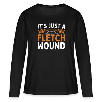 Ce n’est qu’une plaie de tresse pour les amoureux de - T-shirt manches longues Premium bio Femme - noir - Devant - Julia (174cm)