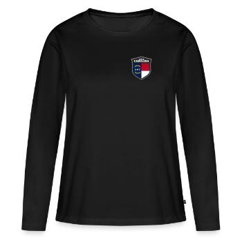 Caroline du Nord - T-shirt manches longues Premium bio Femme - noir - Devant - Julia (174cm)