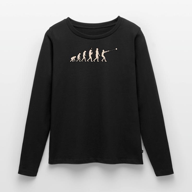 Évolution du lancer de marteau T-shirt manches longues Premium bio Femme