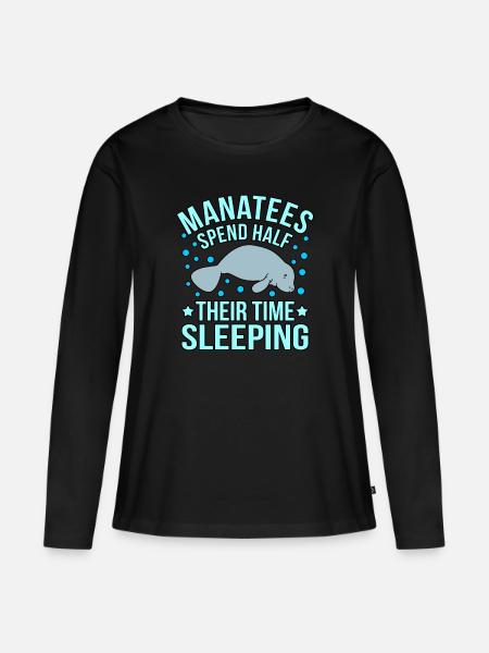 Seekuh - Frauen Premium Bio Langarmshirt - Schwarz