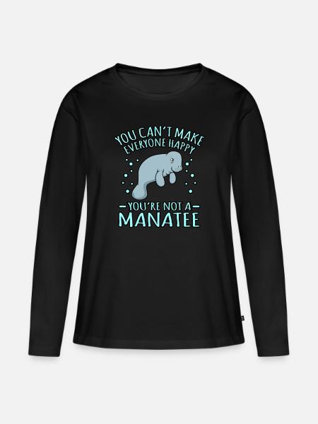 Seekuh - Frauen Premium Bio Langarmshirt - Schwarz