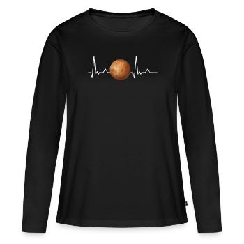 Mercure - T-shirt manches longues Premium bio Femme - noir - Devant - Julia (174cm)