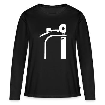 Scooter Scooter Scooter Cadeau - T-shirt manches longues Premium bio Femme - noir - Devant - Julia (174cm)