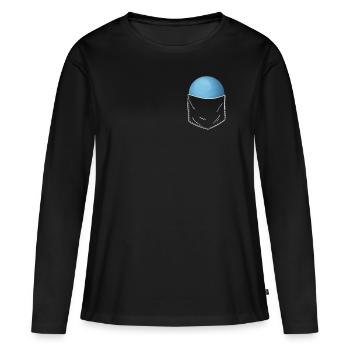Uranus - T-shirt manches longues Premium bio Femme - noir - Devant - Julia (174cm)
