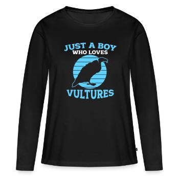 Vulture - Women's Premium Organic Long Sleeve Shirt - black - Front - Julia (174cm)
