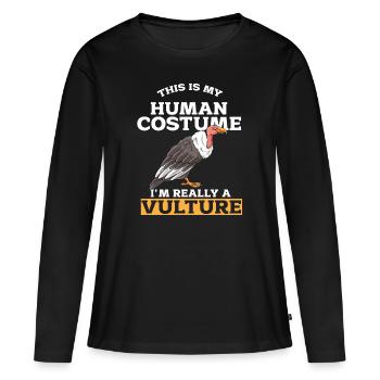 Vulture - Women's Premium Organic Long Sleeve Shirt - black - Front - Julia (174cm)