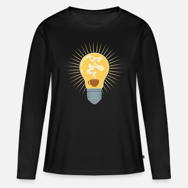 Coffee Enlightenment - Women's Premium Organic Long Sleeve Shirt - black