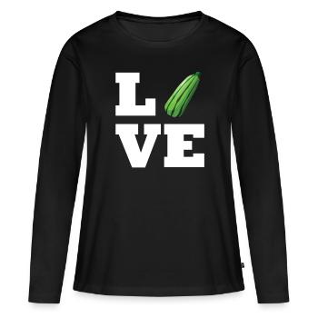 Virtual Reality VR Gift - Women's Premium Organic Long Sleeve Shirt - black - Front - Julia (174cm)