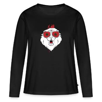 Maroc - T-shirt manches longues Premium bio Femme - noir - Devant - Julia (174cm)