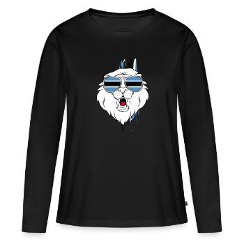 Botswana - T-shirt manches longues Premium bio Femme - noir - Devant - Julia (174cm)