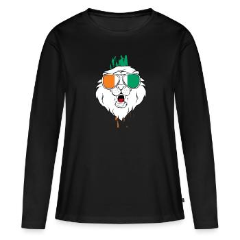 Côte d’Ivoire - T-shirt manches longues Premium bio Femme - noir - Devant - Julia (174cm)