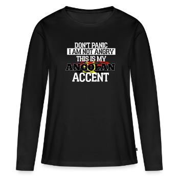 Botswana - T-shirt manches longues Premium bio Femme - noir - Devant - Julia (174cm)