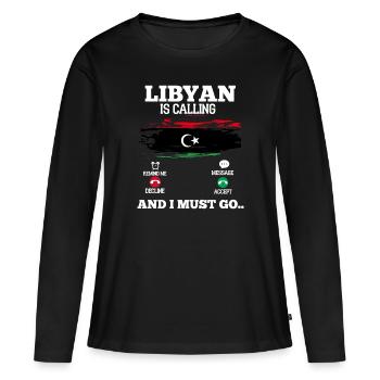 Madagascar - T-shirt manches longues Premium bio Femme - noir - Devant - Julia (174cm)